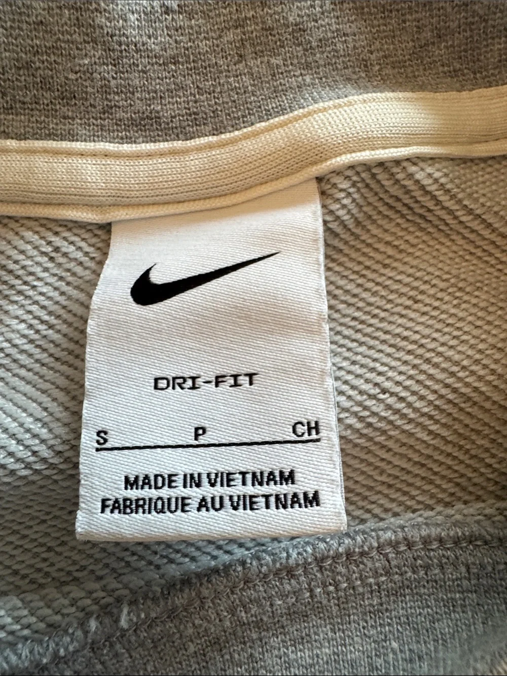 Nike Light Gray Crewneck Sweatshirt with White Swoosh